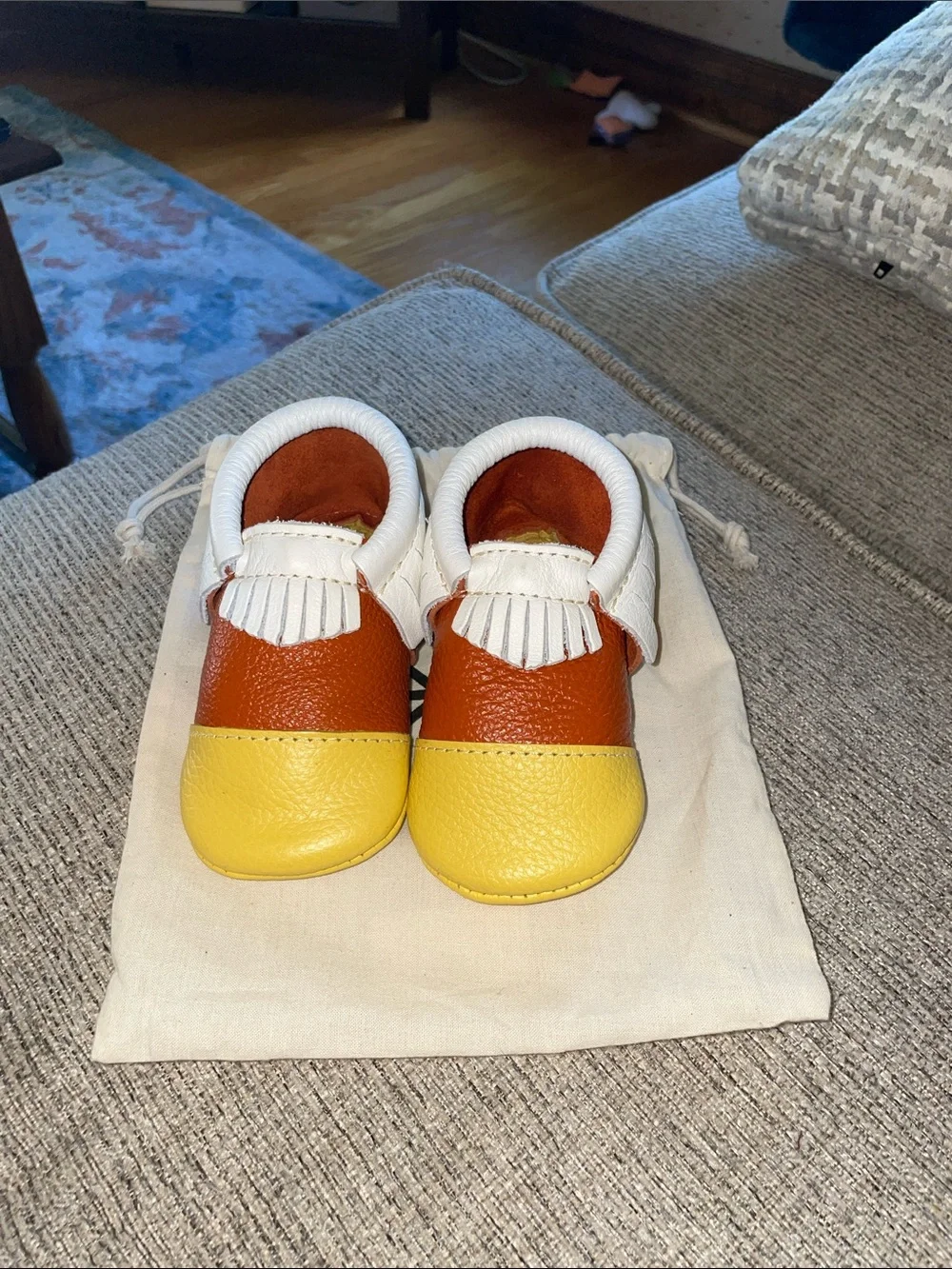 Freshly Picked Moccasins Candy Corn Size 5